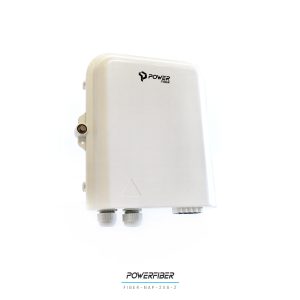 CAJA EXTERIOR FTTH 2X8 CON SPLITTER 1X8 CONECTOR SC/APC + 8 ADAPTADORES