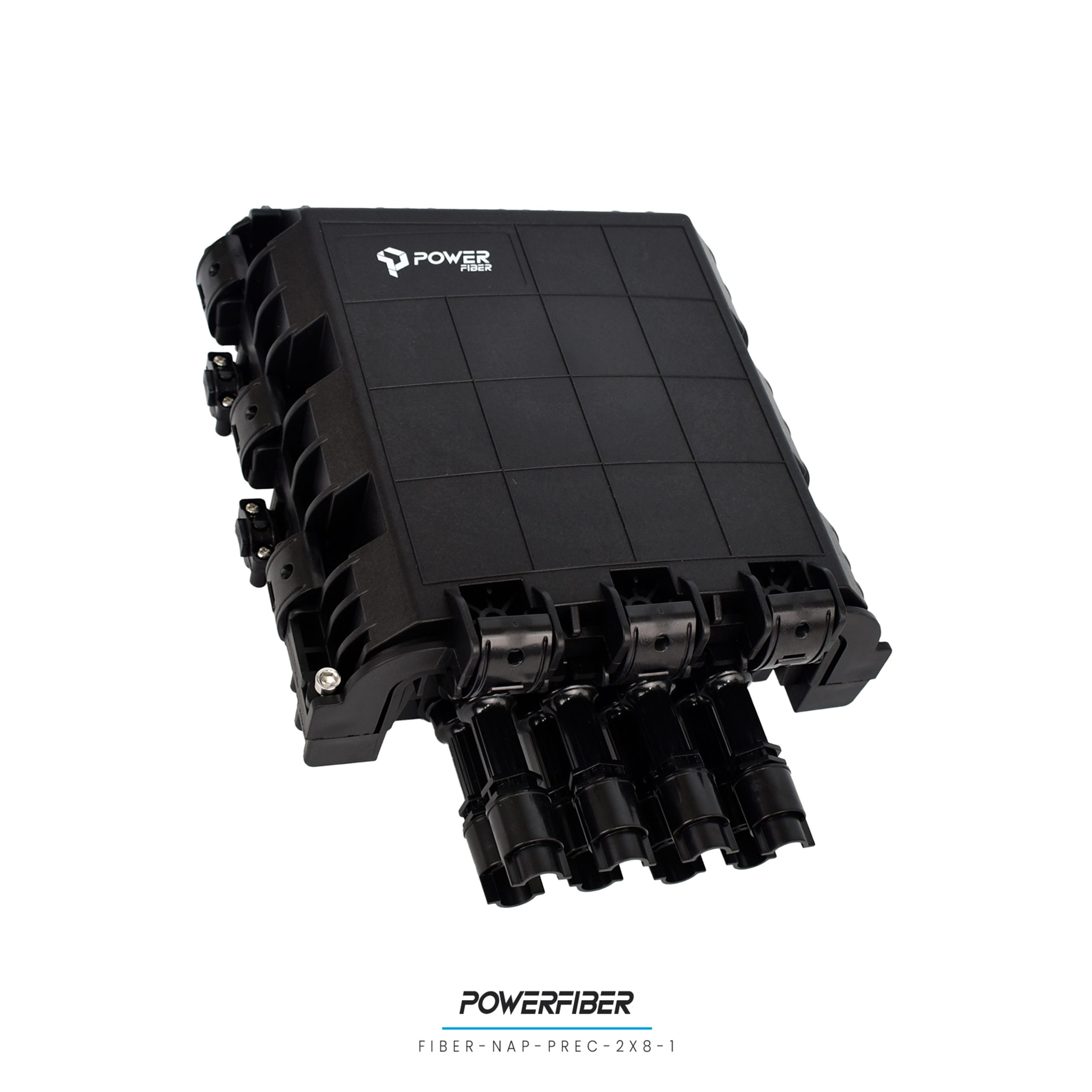 CAJA EXTERIOR FTTH PRECONECTORIZADA HORIZONTAL 2X8 CON SPLITTER 1X8 ...