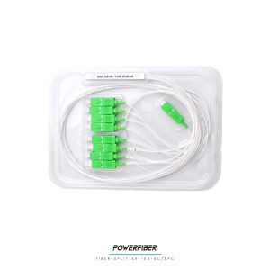 PLC SPLITTER MONOMODO 1X8 CON CONECTOR SC/APC